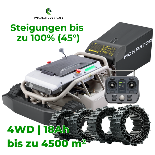Mowrator S1 4WD | 100% Steigung + 18Ah Akku